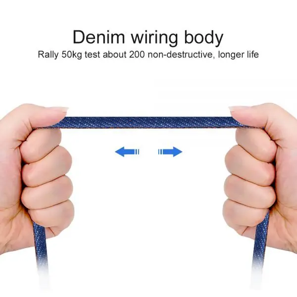 Olaf 90º Denim USB-C kaapeli 1m - Image 2