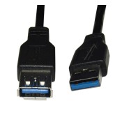 USB 3.0 A uros/USB 3.0 A naaras jatkokaapeli - 1.8m