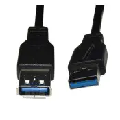 USB 3.0 A uros/USB 3.0 A naaras jatkokaapeli - 1.8m