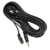 3,5MM UROS / 3,5MM NAARAS, 5m AUX-jatkokaapeli