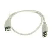 USB A uros / USB A naaras jatkokaapeli 0.5m