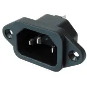 IEC C14 kojeliitinrunko/virtapistoke uros
