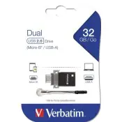 Verbatim Dual USB-A / MicroUSB muistitikku 32GB - Image 2