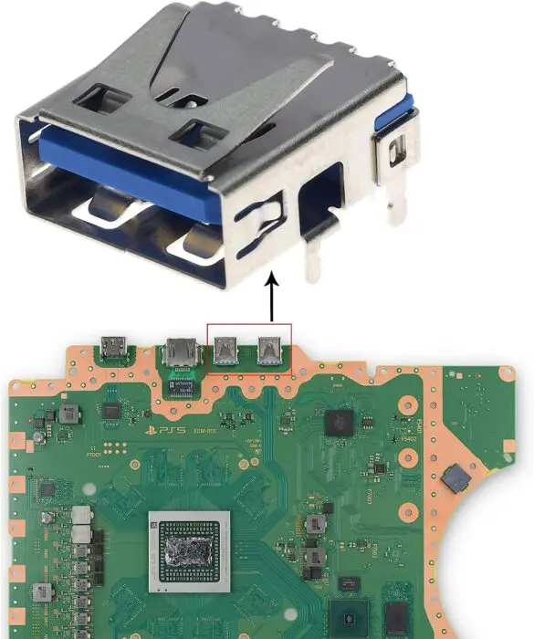 Playstation 5 USB-A Portti / PS5 USB-Liitin - Image 2