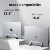 UGREEN Vertical Laptop Stand Holder For MacBook Air Pro Aluminum Foldable Notebook Stand Laptop Support MacBook Pro Tablet Stand 5