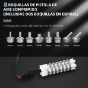 SUGON 8620DX PRO 1300W Hot Air Rework Station Microcomputer Temperature Control BGA Rework Station Curved Nozzle Welding Repair 5