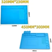 Repair Pad Insulation Heat-Resistant Soldering Station Silicon Soldering Mat Work Pad Desk Platform for BGA Soldering Station 5
