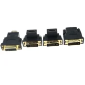 HDMI-compatible female to Bidirectional DVI D 24+5/24+1 male UP Down elbow Cable Connector Converter for Projector HDMI to DVI 6