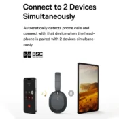 Baseus Bowie D05 Wireless Headphone 3D Spatial Audio Earphone Bluetooth 5.3 Headset 40mm Driver Foldable Over Ear Headphone 70H 6