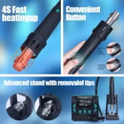 YIHUA 813 juotosasema + kuumailmapuhallin 3-in-1 DC:llä - Image 6