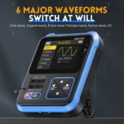 FNIRSI DSO-TC3 Digital Oscilloscope Transistor Tester Signal Generator 3 in1 500Khz 10MSa/s Capacitor Resistor Diode 100K output 4
