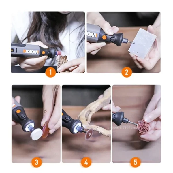 Worx WX106 8V monitoimityökalusetti (USB-lataus) - Image 7