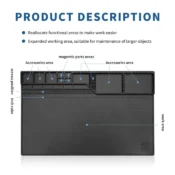 Repair Pad With Magnetic Heat-Resistant Soldering Station Silicon Soldering Mat Work Pad Desk BGA Platform Welding Pad Big Size 2