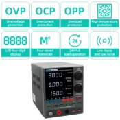 SUGON 3005PM Adjustable DC Power Supply 30V 5A 4 Digit Digital Lab Bench Power Stabilized Power Supply Voltage Regulator Switch 4