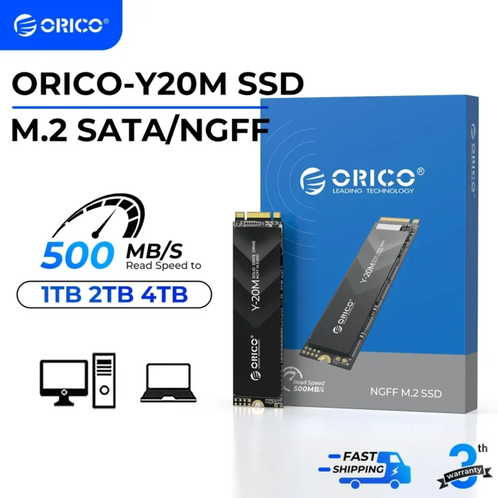 ORICO Y20M M.2 SATA SSD 1TB 2TB 4TB M.2 NGFF SSD 500MB/S M.2 2280 Ngff Sata B & M Key Solid State Hard Drive for Desktop Laptop 1 ORICO Y20M M.2 SATA SSD 1TB 2TB 4TB M.2 NGFF SSD 500MB/S M.2 2280 Ngff Sata B & M Key Solid State Hard Drive for Desktop Laptop 1
