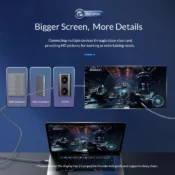 ORICO Thunderbolt 4 Compatible Cable 2M HD Video 8K60Hz USB C PD100W Fast Charge USB4 40Gbps Data Transfer for iPhone15 PSSD PS5 5