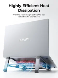 ORICO Laptop Vertical Stand Aluminium Fordable Tablet Holder 2-in-1 Stand Support Detachable for 10-17.4 inch PC Macbook Stand 4