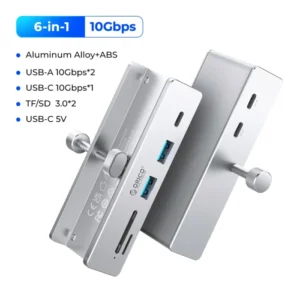 ORICO USB 3.2 Hub 6-Port Expansion with Power Connector 10Gbps Protocol High-Speed Transmission SD TF Card Fast Reading 9