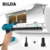 HILDA Cordless Dust Machine Stepless Speed Regulation Rechargeable Electric Inflator Cleanner Dust Blower Fan For Makita Battery 2