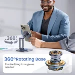 UGREEN Magnetic Phone Stand For Magsafe iPhone 16 15 14 Pro Max Xiaomi Samsung Huawei 360° Rotation Aluminum Mobile Phone Holder 6