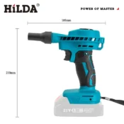 HILDA Cordless Dust Machine Stepless Speed Regulation Rechargeable Electric Inflator Cleanner Dust Blower Fan For Makita Battery 3