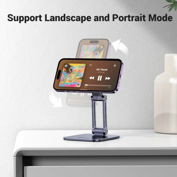 UGREEN Magnetic Phone Holder Aluminum Cell Phone Stand For Magsafe iPhone 16 15 14 Pro Xiaomi Samsung Huawei Mobile Phone Holder 6