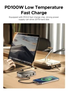 ORICO TM10 Metallic USB C 10Gbps Docking Station 4K60Hz HDMI-compatible USB 3.0 Adapter RJ45 for Macbook Pro Laptop Accessories 6