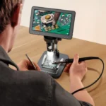 7" LCD Digital Microscope 1200X  Coin Microscope for Adults,1080P Video Microscope with Screen Windows/Mac OS Compatible(DM9) 6