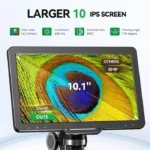 RIEVBCAU 10.1" HDMI Digital Microscope 1300x Soldering Microscope with Polarizer Lens 24MP LCD Digital Microscope PC/TV View 2