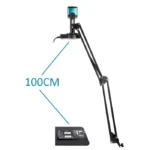 4K Microscope For Electronics 48MP Digital Microscope Camera Optional 1-150x Lens LED Light Foldable Bracket Phone Pcb Soldering 4