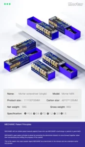 【MECHANIC 】Screwdriver Mortar MAX For iPhone Notebook Watch And Glasses Repair With Magnetic Screwdriver Set Cross Y-type Torx 6