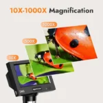 4.3inch LCD Microscope with 8 LEDs Professional Soldering Micorscope 1000X Magnification Coin Microscope for Electronics Repair 3