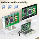 Microscope for Kids Adults 1000X Digital Magnifying Glass with Light USB Handheld Coin Magnifier for Collectors, PCB Repair 5