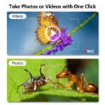 RIEVBCAU 1600X Digital Microscope 3in1 Type C USB Professional Electronic Microscope With 8 LED Endoscope Zoom Camera Magnifier 3