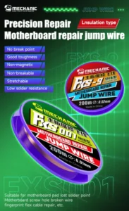 【MECHANIC】 FXS-9 FXS001 0.01/0.02mm Copper 99.6% Insulated Fly Line jump wire for Motherboard Fingerprint Sensor Chip Reparation 2