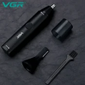 VGR Professional Nose Hair Trimmer Mini Hair Trimmer Electric Nose Trimmer 2 In 1 Clipper Portable Rechargeable Waterproof V-613 6