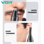 VGR Professional Nose Hair Trimmer Mini Hair Trimmer Electric Nose Trimmer 2 In 1 Clipper Portable Rechargeable Waterproof V-613 3