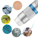 Wireless Handheld Digital Microscope 1000X Portable USB WiFi Microscopes MS4 Magnifier With 8 LED Bracket For Android IOS PC 3