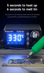 【MECHANIC】 T210 SE Soldering Station LED Digital Adjustment Auto Sleep Quick Heating  Micro Electronic Repair Welding Tools 3