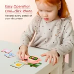 2 inch Children Microscope Pocket Microscope  Portable Electric Digital Magnifying glass with 8LEDs STEM Microscope Outdoor Gift 6