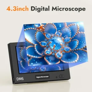 4.3inch LCD Microscope with 8 LEDs Professional Soldering Micorscope 1000X Magnification Coin Microscope for Electronics Repair 2