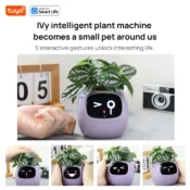 Tuya Ivy Smart Planter,Endless Fun Over 49 Rich Expressions,7 smart sensors,AI Chips Make Raising Plants Easy and Fun 2