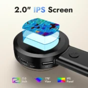 Microscope for Kids Adults 1000X Digital Magnifying Glass with Light USB Handheld Coin Magnifier for Collectors, PCB Repair 2