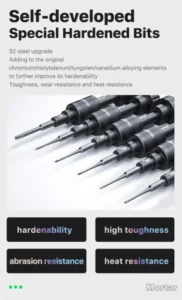 【MECHANIC 】Screwdriver Mortar MAX For iPhone Notebook Watch And Glasses Repair With Magnetic Screwdriver Set Cross Y-type Torx 5