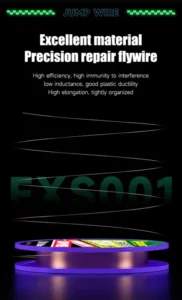 【MECHANIC】 FXS-9 FXS001 0.01/0.02mm Copper 99.6% Insulated Fly Line jump wire for Motherboard Fingerprint Sensor Chip Reparation 4