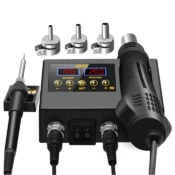2 In 1 Soldering Station 8898 Digital Display Welding Rework Station Electric Soldering Iron And Hot Air Repair Tools 8858 8586D 1