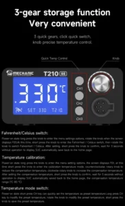 【MECHANIC】 T210 SE Soldering Station LED Digital Adjustment Auto Sleep Quick Heating  Micro Electronic Repair Welding Tools 4