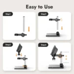 Digital Microscope 4.3" LCD USB Coin Microscope 1000X 1080P Error Coin Magnifier with 8 Adjustable LEDs Microscopio for Repair 5