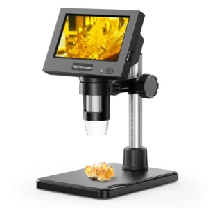 Digital Microscope 4.3" LCD USB Coin Microscope 1000X 1080P Error Coin Magnifier with 8 Adjustable LEDs Microscopio for Repair 1