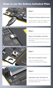 MECHANIC F918 Battery Activation Board For iPhone 5G-15 Pro Max HuaWei Android One-click Activation Battery Fast Charging Tester 6